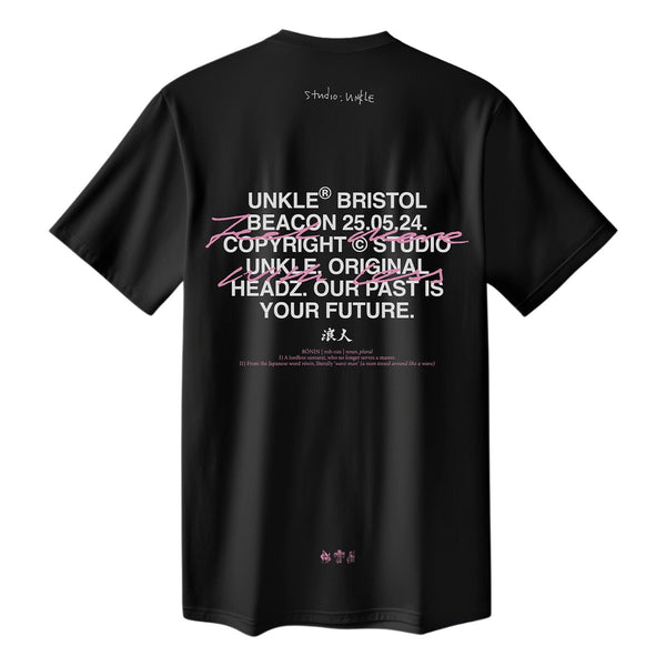 UNKLE Bristol Rōnin Text  S/S Tee