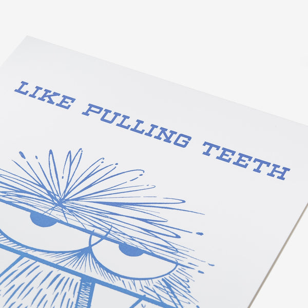 KEVIN LYONS - LETTER PRESS "LIKE PULLING TEETH" book launch limited edition