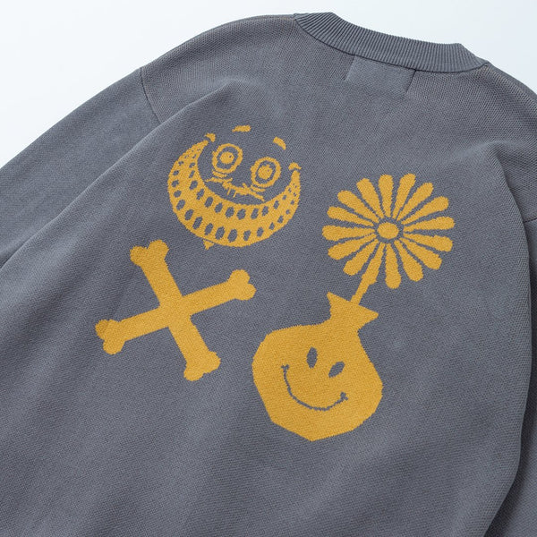 RUTSUBO Daily Motifs Cotton Cardigan (RUTSUBO×yoshi47 )