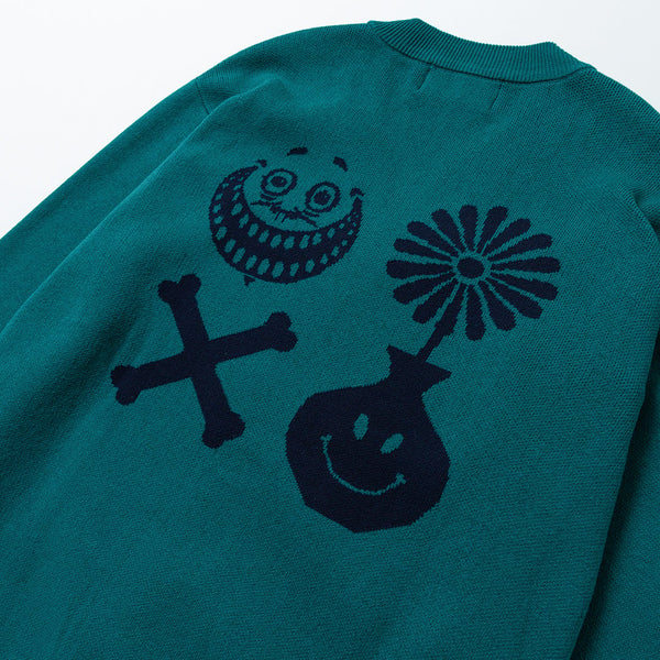 RUTSUBO Daily Motifs Cotton Cardigan (RUTSUBO×yoshi47 )