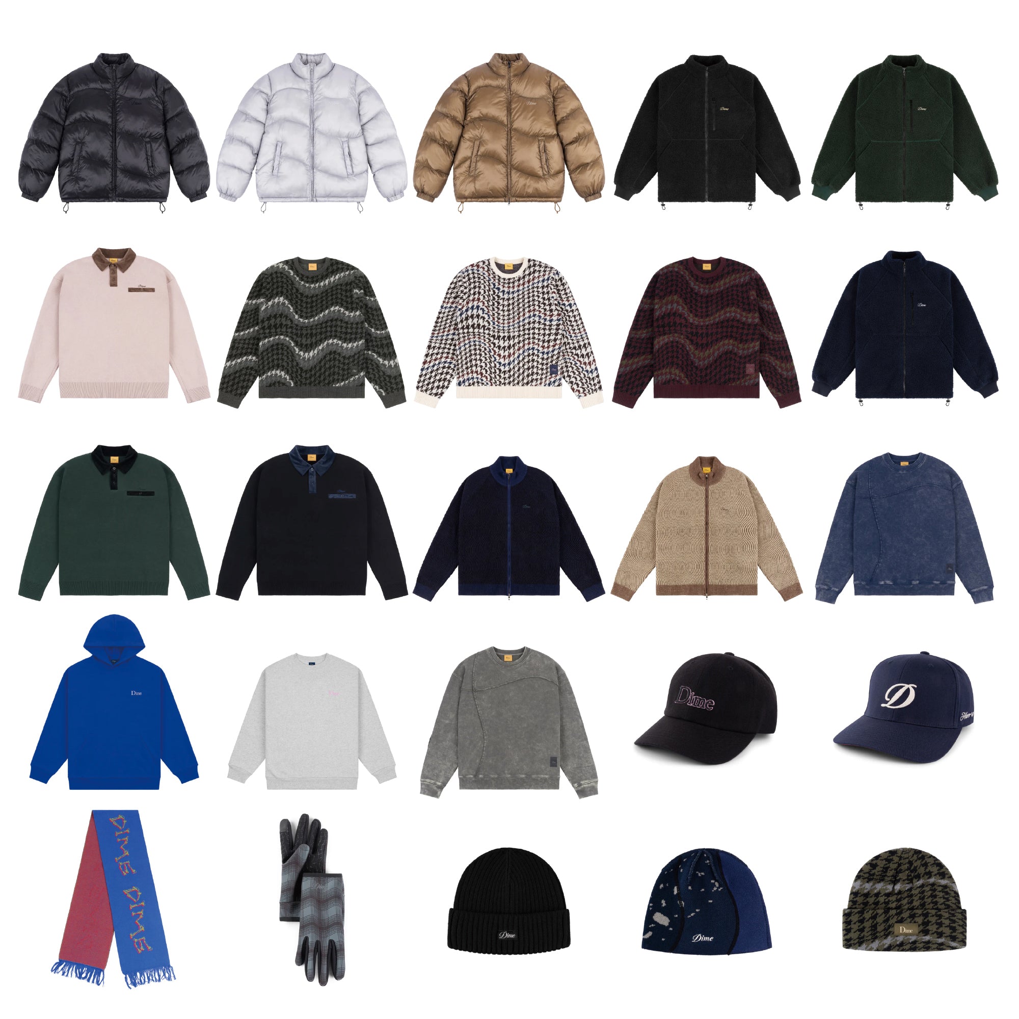 dime 2024秋ニット Dime Wave Knit Sweater | Brown - HORRIBLE'S PROJECT｜HORRIBLE'S