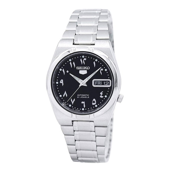 SEIKO 5 AUTOMATIC 35mm Black Arabic Dial Watch