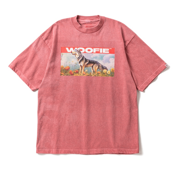 SAYHELLO × Woofie Pigment Wide Wolf S/S Tee