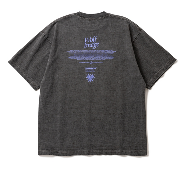 SAYHELLO × Woofie Pigment Wide Wolf S/S Tee