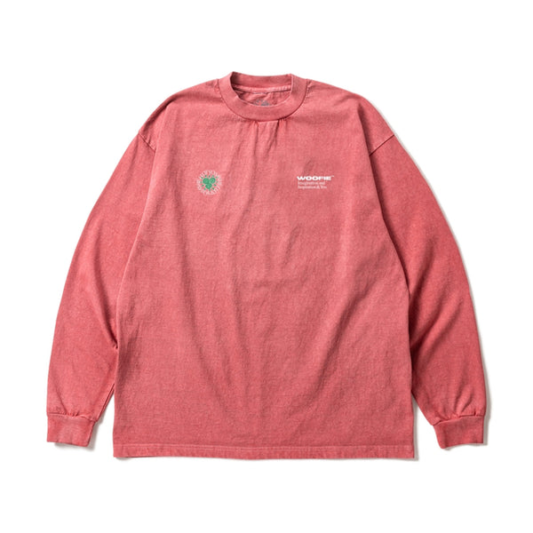 SAYHELLO × Woofie Pigment The Stroke L/S Tee