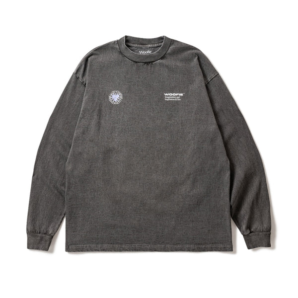 SAYHELLO × Woofie Pigment The Stroke L/S Tee