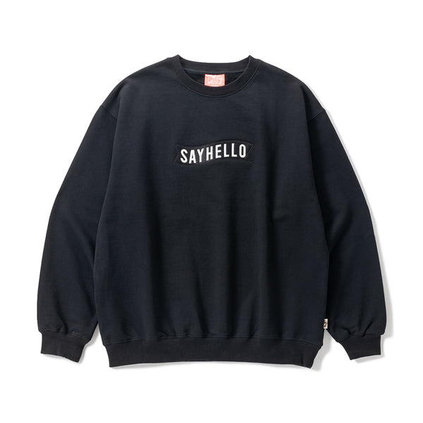 SAYHELLO Basic Logo Patch Crew