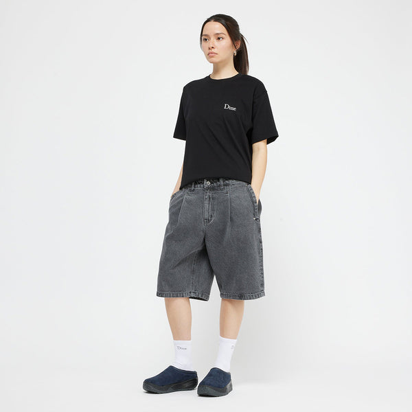 Dime Pleated Denim Shorts