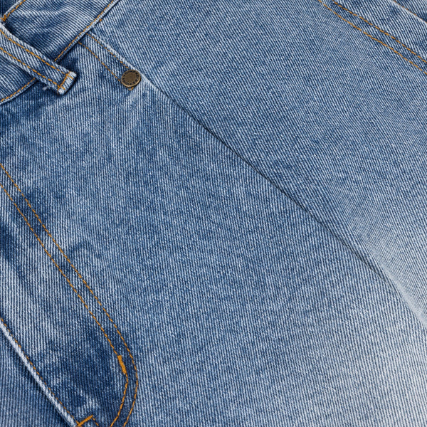 Dime Pleated Denim Shorts