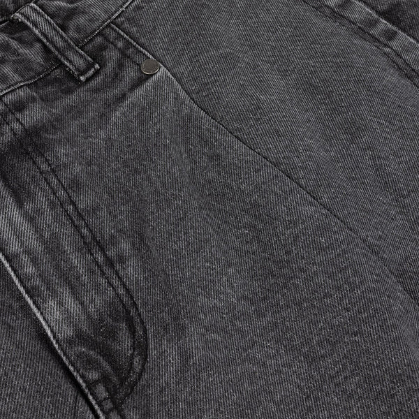 Dime Pleated Denim Shorts