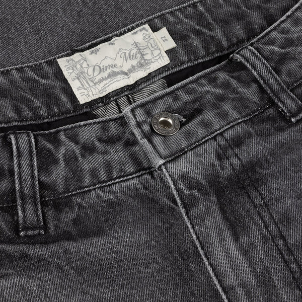 Dime Pleated Denim Shorts