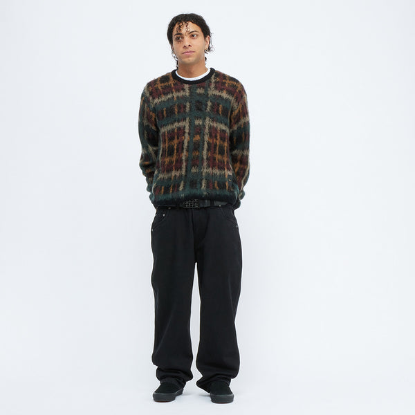 Dime Plaid Mohair Knit