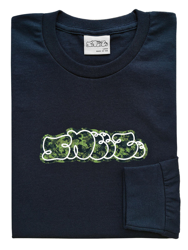 SNEEZE MAGAZINE Camo Logo L/S Tee