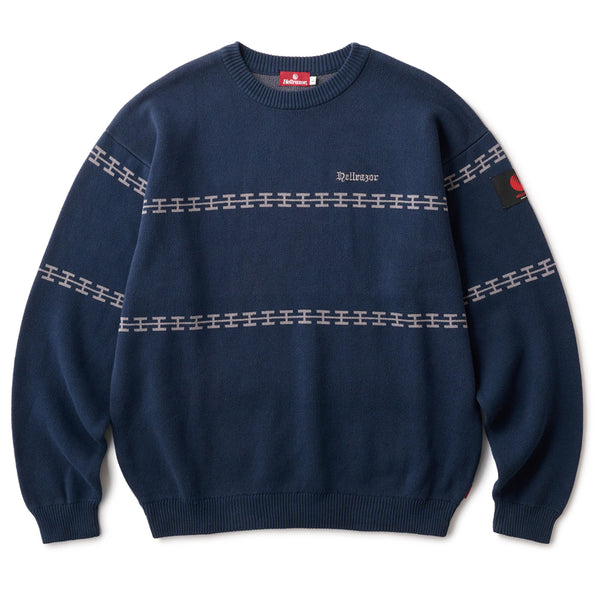 HELLRAZOR H Chain Line Crewknit