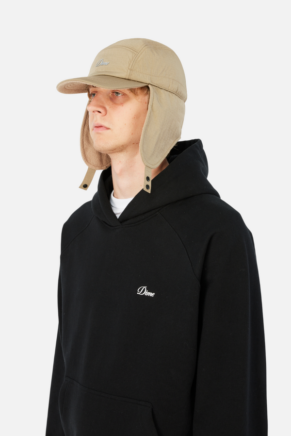 Dime Cursive Earflap Cap