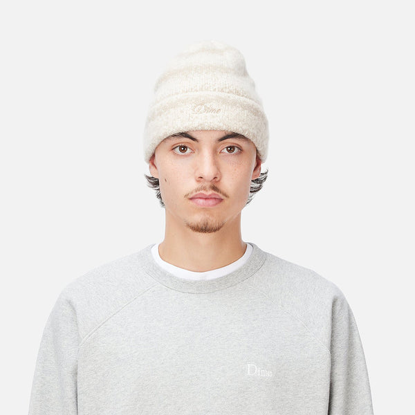 Dime Mohair Striped Beanie