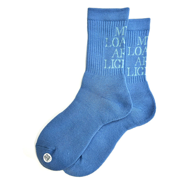 MY LOADS ARE LIGHT TEXT : M.L.A.L Socks