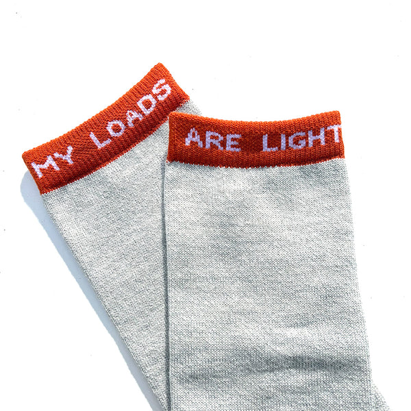 MY LOADS ARE LIGHT Merino Wool High Length Socks
