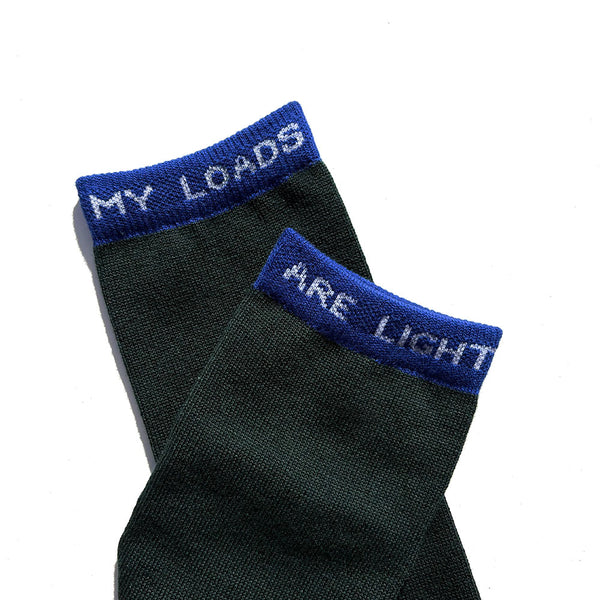 MY LOADS ARE LIGHT Merino Wool High Length Socks