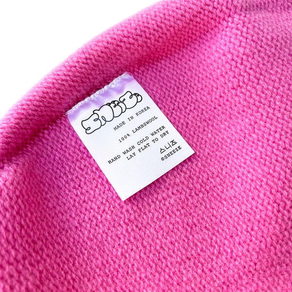 SNEEZE MAGAZINE Contrast Stripe Wool Beanie