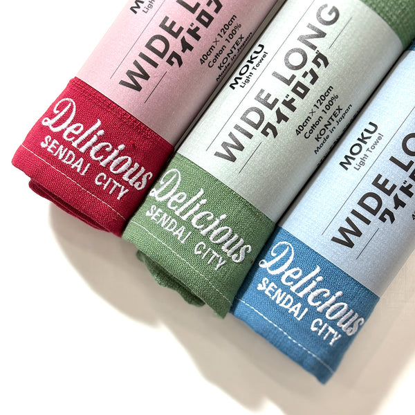Delicious Embroidery Logo Towel (MOKU WIDE LONG)