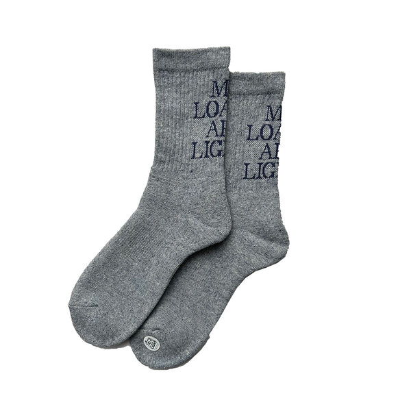 MY LOADS ARE LIGHT TEXT : M.L.A.L Socks