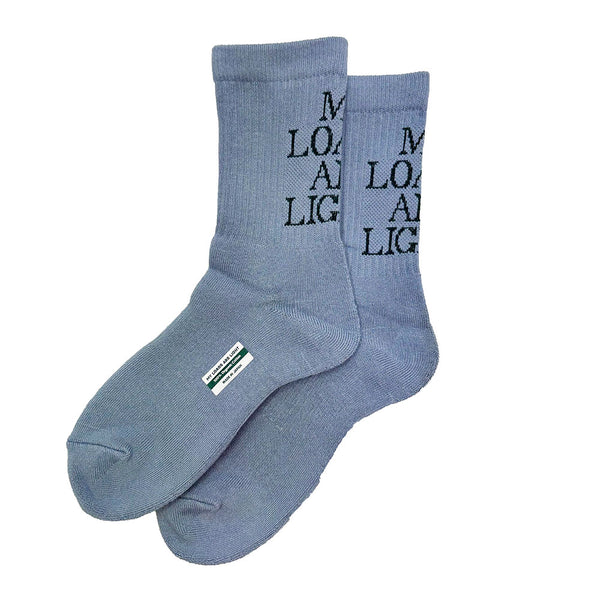 MY LOADS ARE LIGHT Text "M.L.A.L" Socks