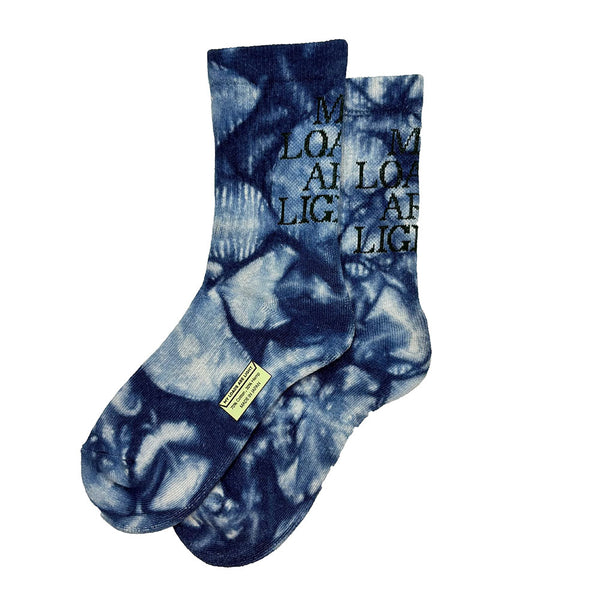 MY LOADS ARE LIGHT Text "M.L.A.L" Socks