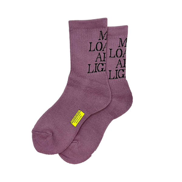 MY LOADS ARE LIGHT Text "M.L.A.L" Socks