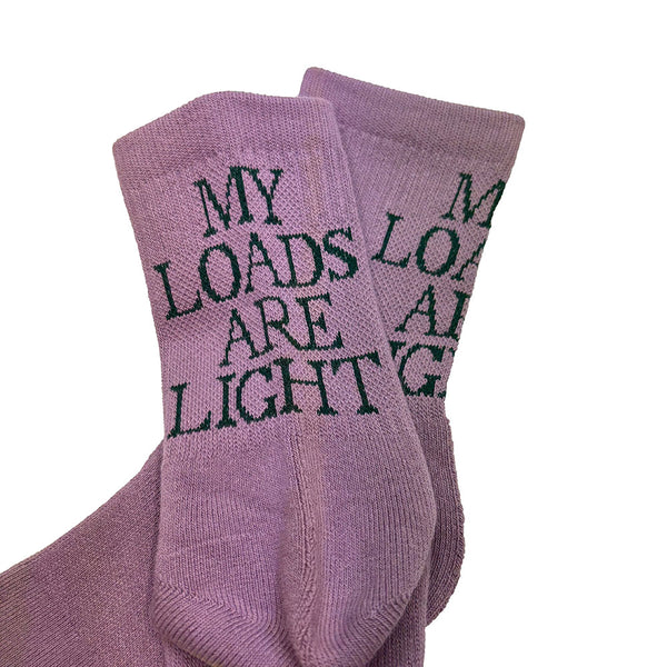 MY LOADS ARE LIGHT Text "M.L.A.L" Socks