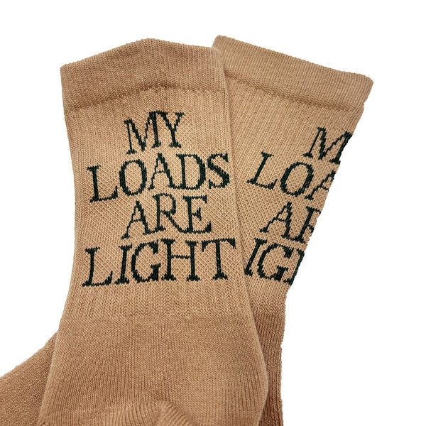 MY LOADS ARE LIGHT Text "M.L.A.L" Socks