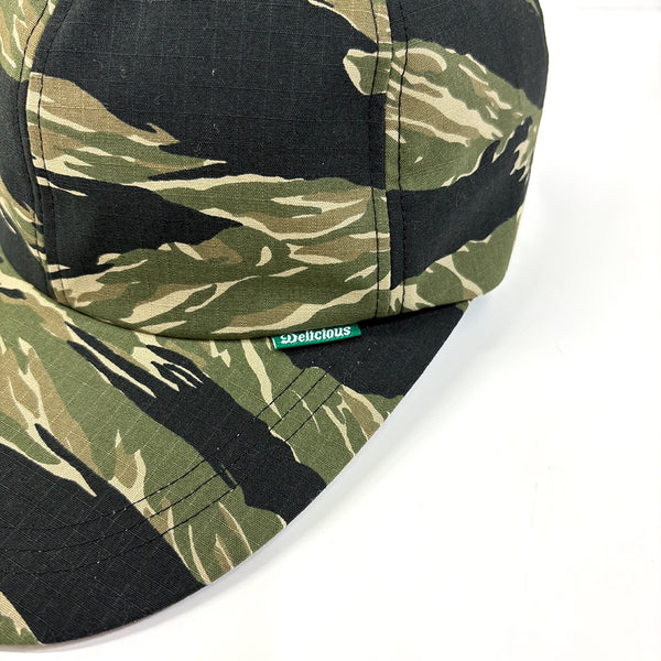 Delicious × Lankas Ripstop Cotton Tiger Stripe Camo Cap