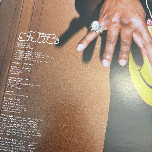 SNEEZE MAGAZINE N°68 SUMMER 2026