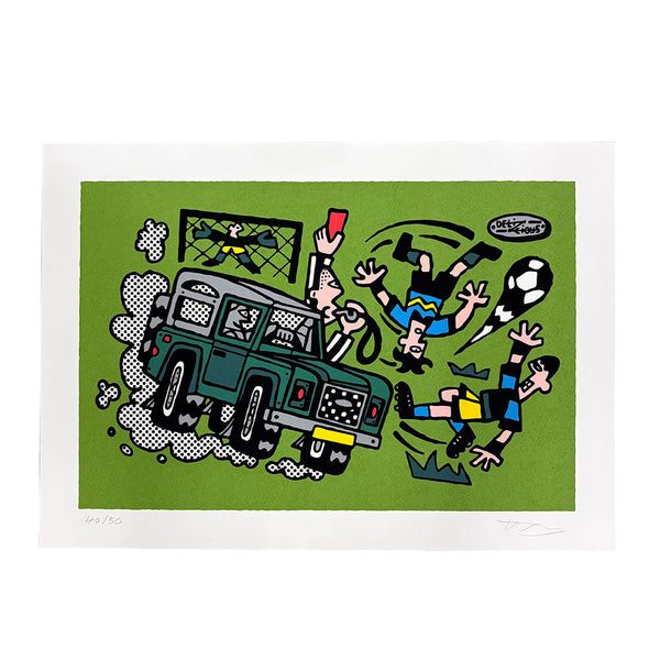 Delicious × Tommy Spencer "FIVE-A-SIDE" Art Poster