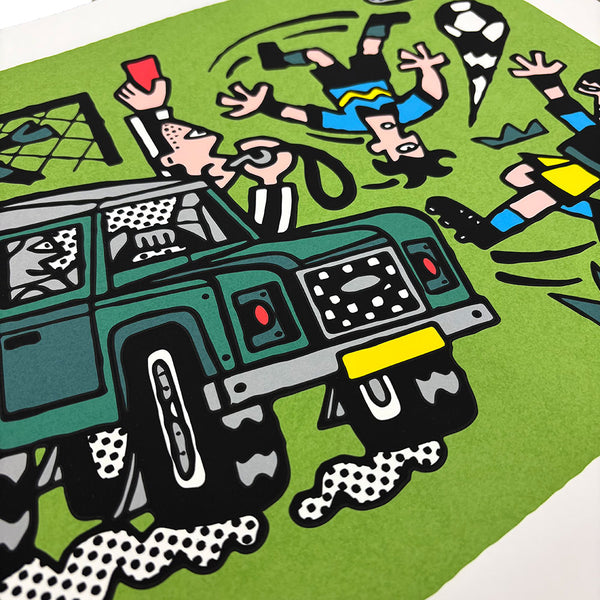 Delicious × Tommy Spencer "FIVE-A-SIDE" Art Poster