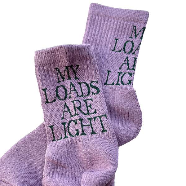 MY LOADS ARE LIGHT Text "M.L.A.L" Socks