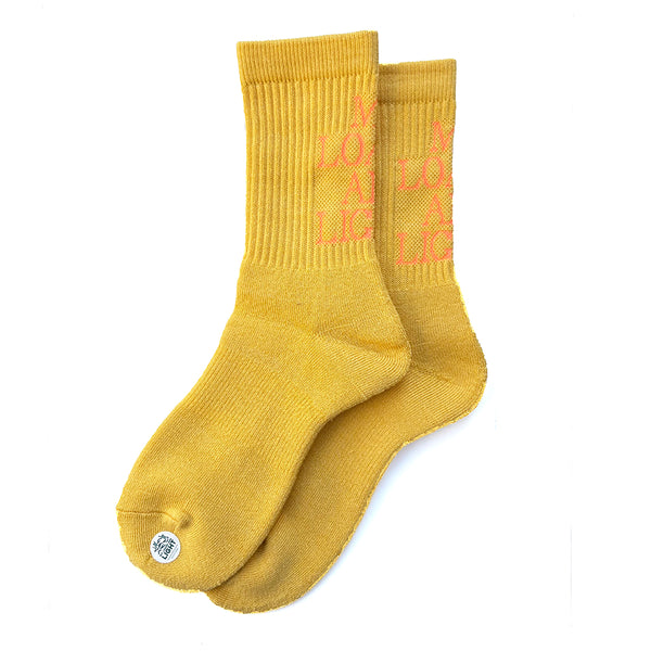 MY LOADS ARE LIGHT Text "M.L.A.L" Socks