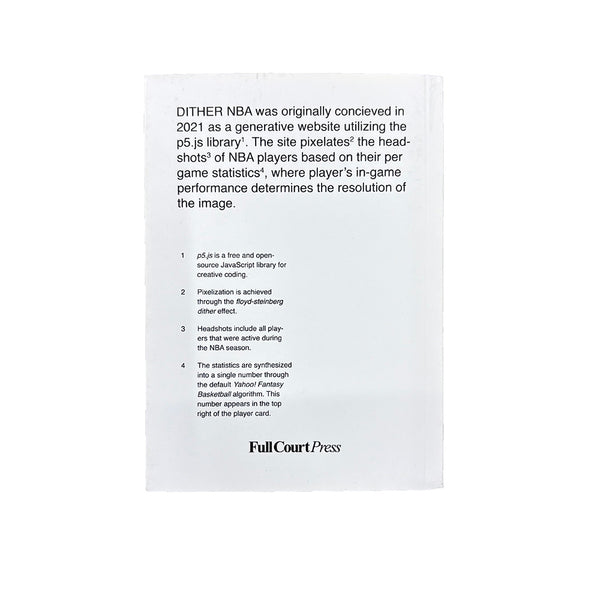 Full Court Press NBA Dither Book (2013-2014)