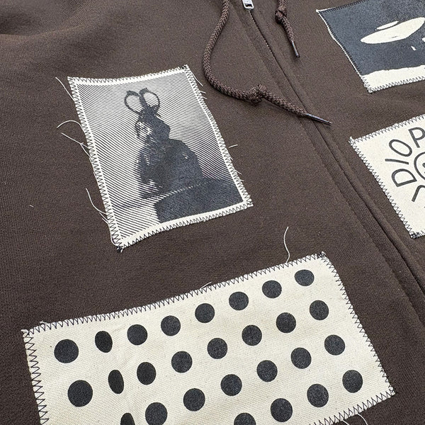 PAJA STUDIO Pasting zip-up Hoodie