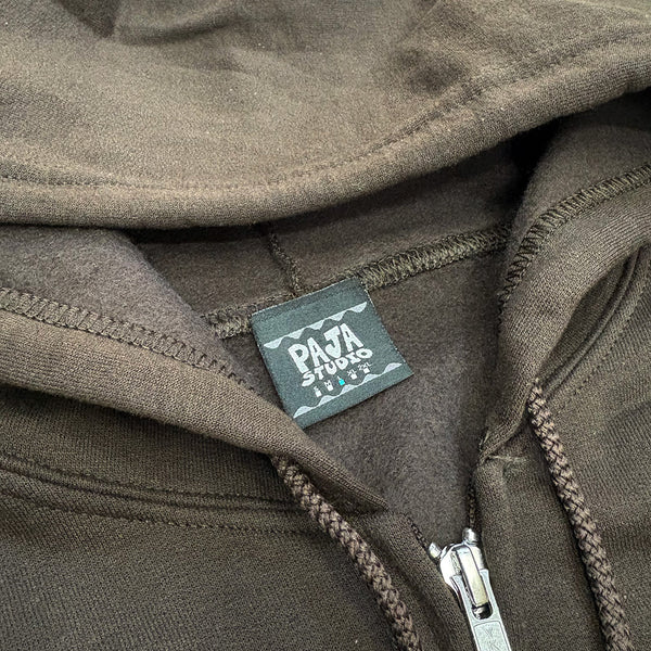PAJA STUDIO Pasting zip-up Hoodie