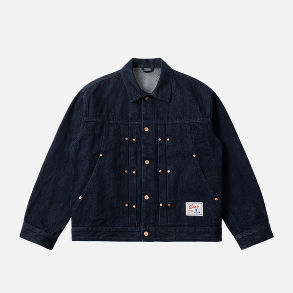 Dime Pleated Denim Jacket