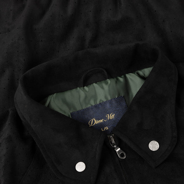 Dime Perforated Faux Suede Jacket