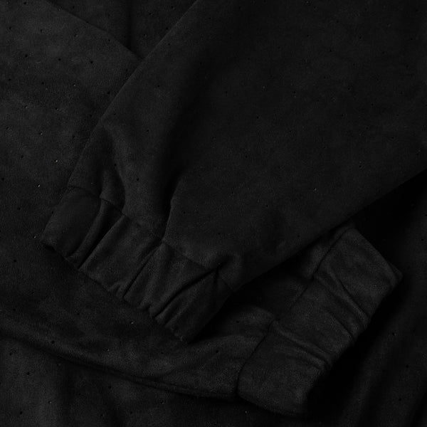 Dime Perforated Faux Suede Jacket