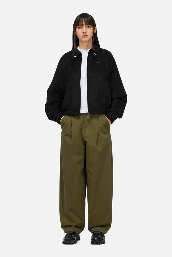 Dime Perforated Faux Suede Jacket