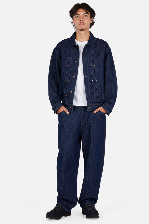 Dime Pleated Denim Jacket