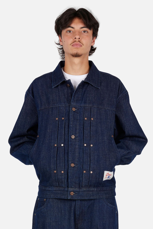 Dime Pleated Denim Jacket