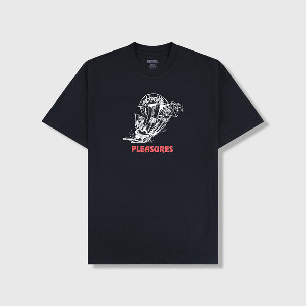 PLEASURES × FAT BEATS 9th Street S/S Tee