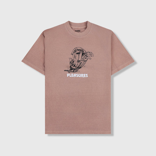 PLEASURES × FAT BEATS 9th Street S/S Tee