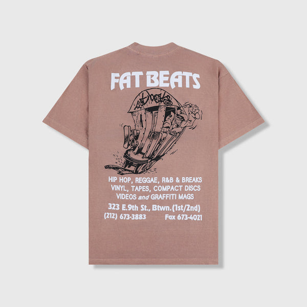 PLEASURES × FAT BEATS 9th Street S/S Tee