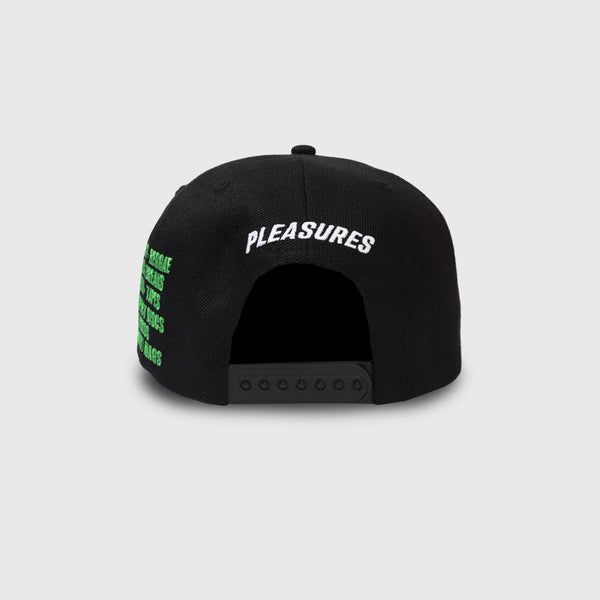 PLEASURES × FAT BEATS Snapback Cap